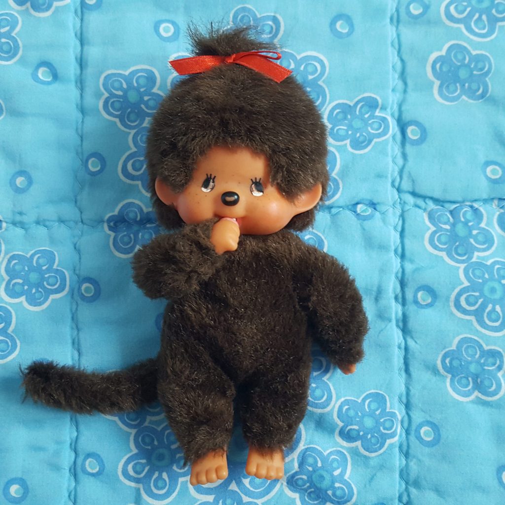 Monchhichi Apa - Original - Flicka - 1974 - Retrolivet