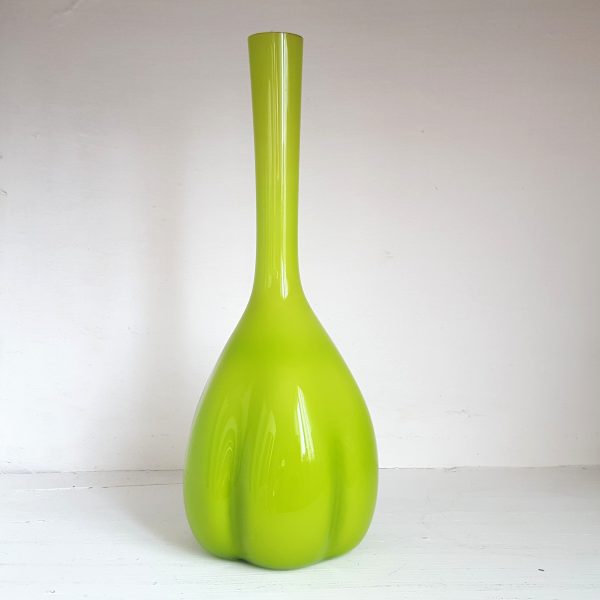 bulbvas-limegrön-elme-glasbruk-60-talet-1