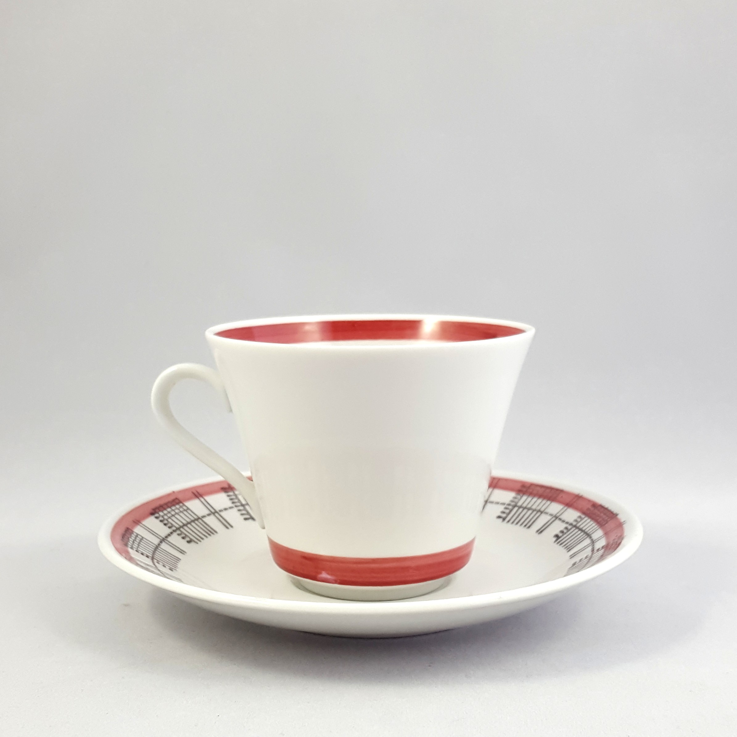 Kaffekopp - Fiesta - Röd - Rörstrand - Retrolivet