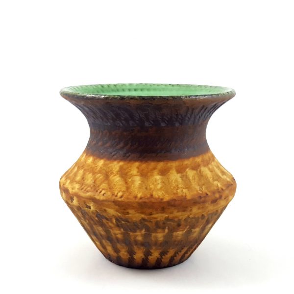 vas-lergods-grön-brun-tolla-keramik-1