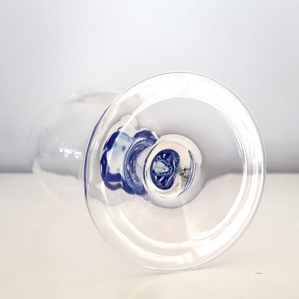 glas-på-fot-blå-vit-luminarc-verrerie-darques-france-6