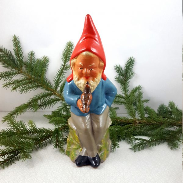 tomte~med~fågel~gräfenroda~ddr~vintage~5