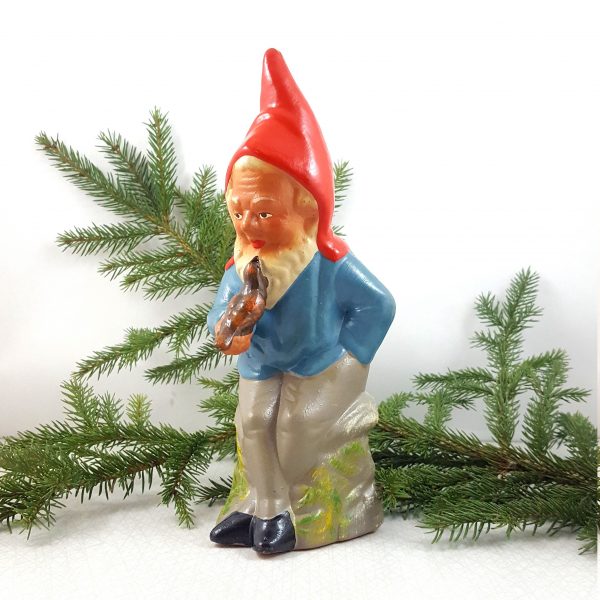 tomte~med~fågel~gräfenroda~ddr~vintage~7