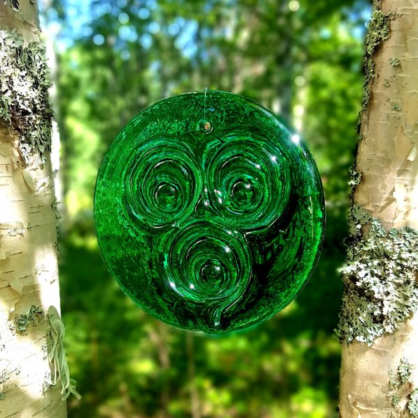 solfångare~tre~cirkler~grön~glas~kastrup~holmegaard~1