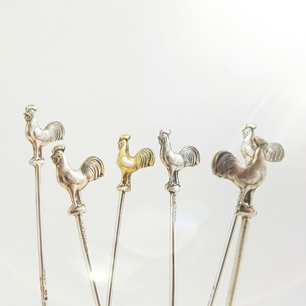 cocktailpinnar~silver~6~st~tuppar~ge~kå~smycken~g~kaplan~1