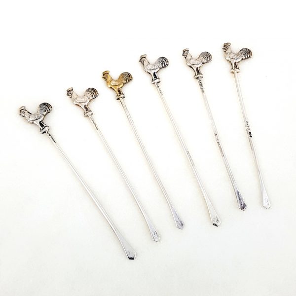 cocktailpinnar~silver~6~st~tuppar~ge~kå~smycken~g~kaplan~2