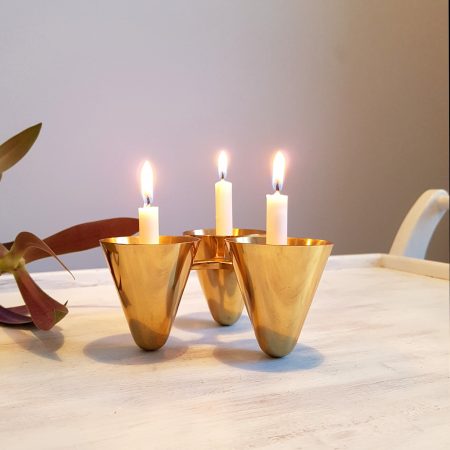 ljusstake~tre~strutsar~mässing~ystad~metall~gunnar~ander~1