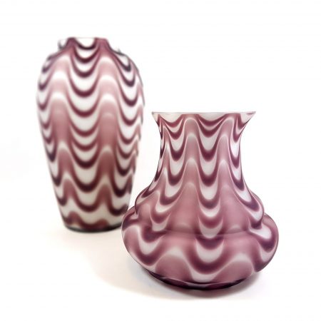 draperivas~lila~15~cm~johansfors~glasbruk~1920~30~tal~1