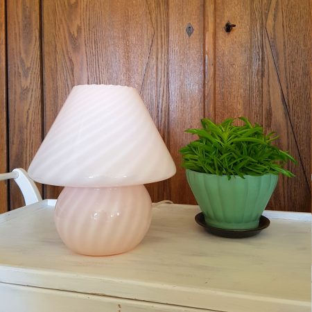 svamplampa~swirl~pastellrosa~vetri~murano~70~talet~1